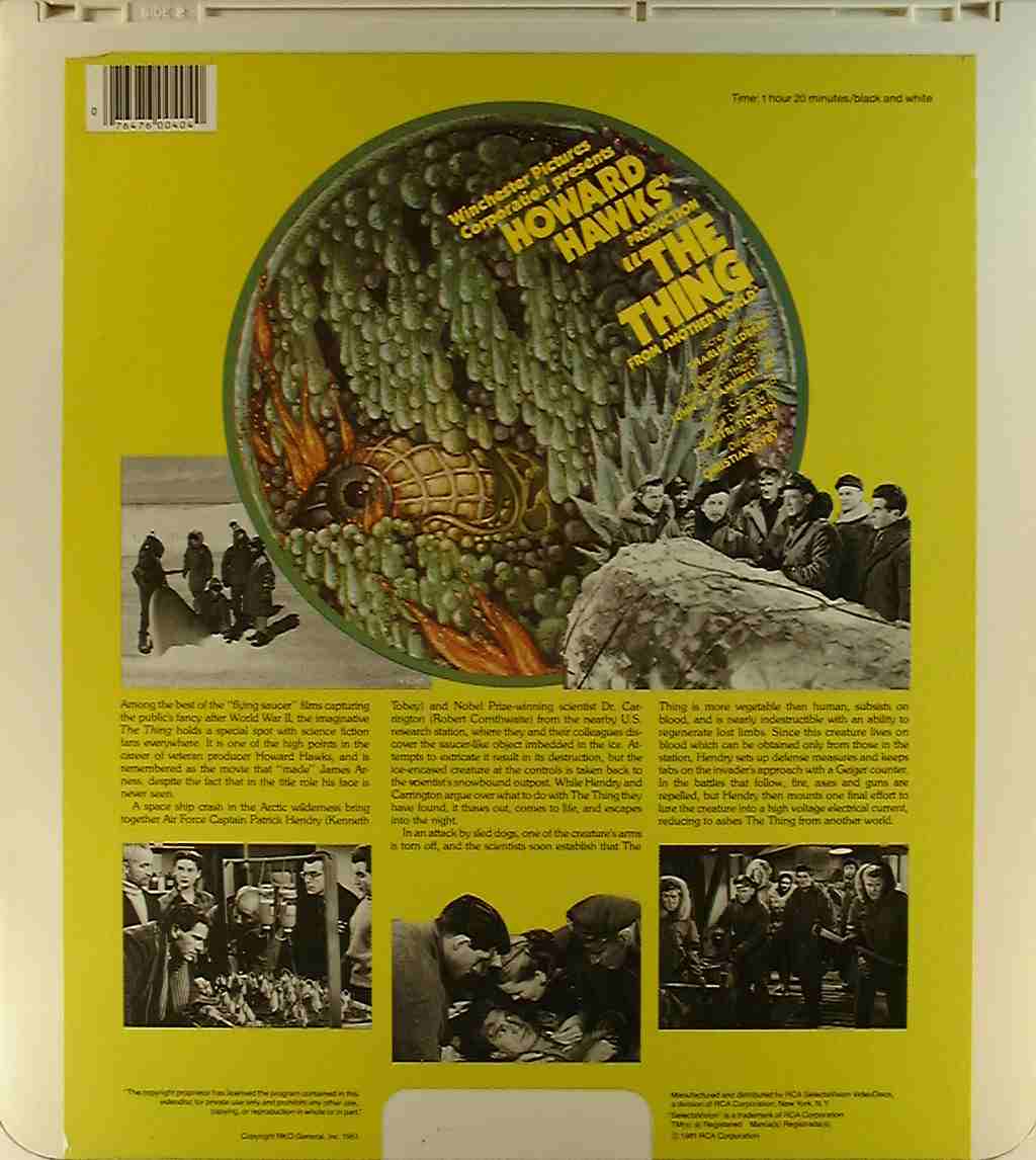 CED title precursor to the Blu-ray DVD movie disc format